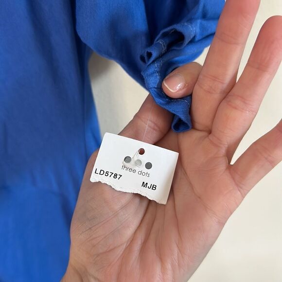 Three Dots Refined Jersey Knot Dress NWT - Picture 5 of 7